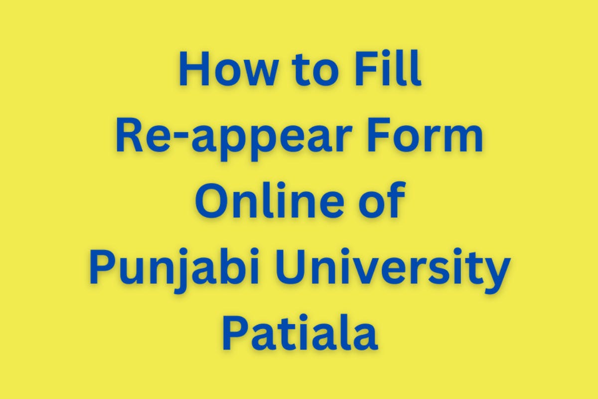 How to Pay Fee for Reappear form online Punjabi University Patiala image
