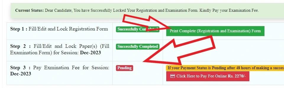 Pay Examination Fees Reappear form Punjabi University Patiala Image-27