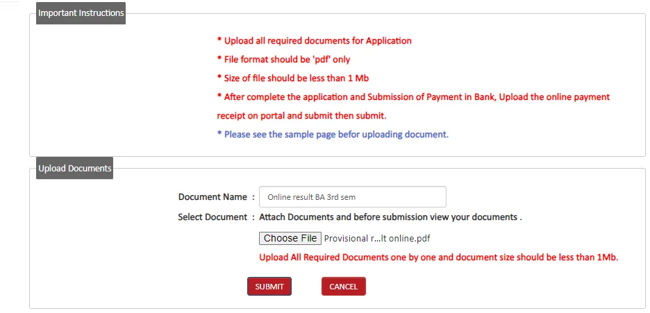 How to fill Revaluation Form Punjabi University Patiala Image-19