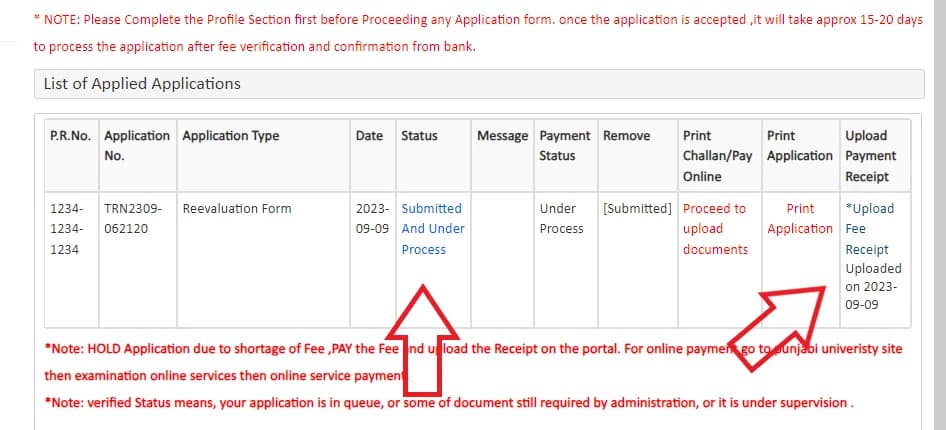 How to fill Revaluation Form Punjabi University Patiala Image-36